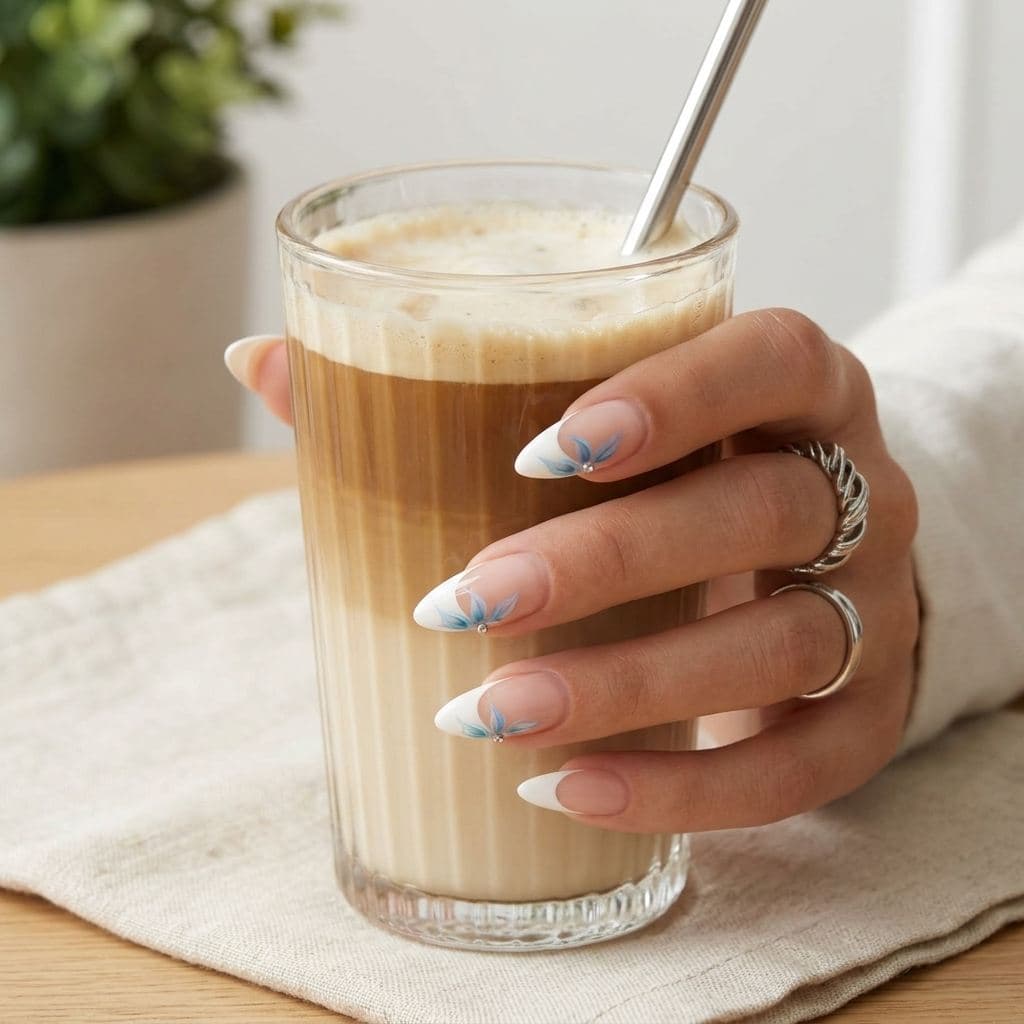 Frosty Lily Nails view 2