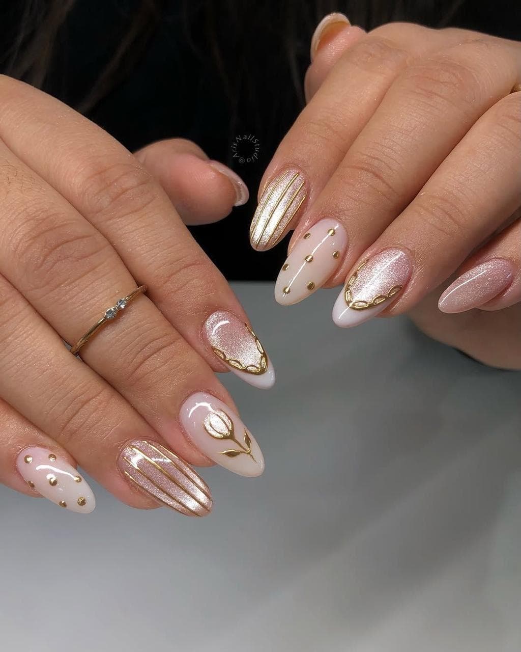 Glided Tulips Set