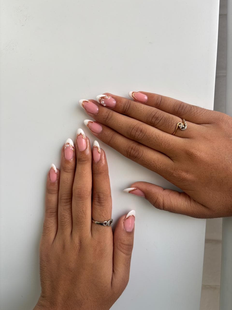 Ivory Gold Dripped