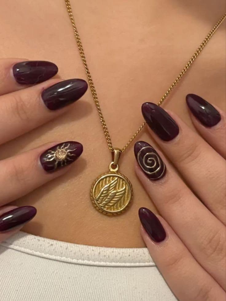 Wine Spiral Gleam